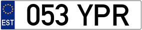 Trailer License Plate
